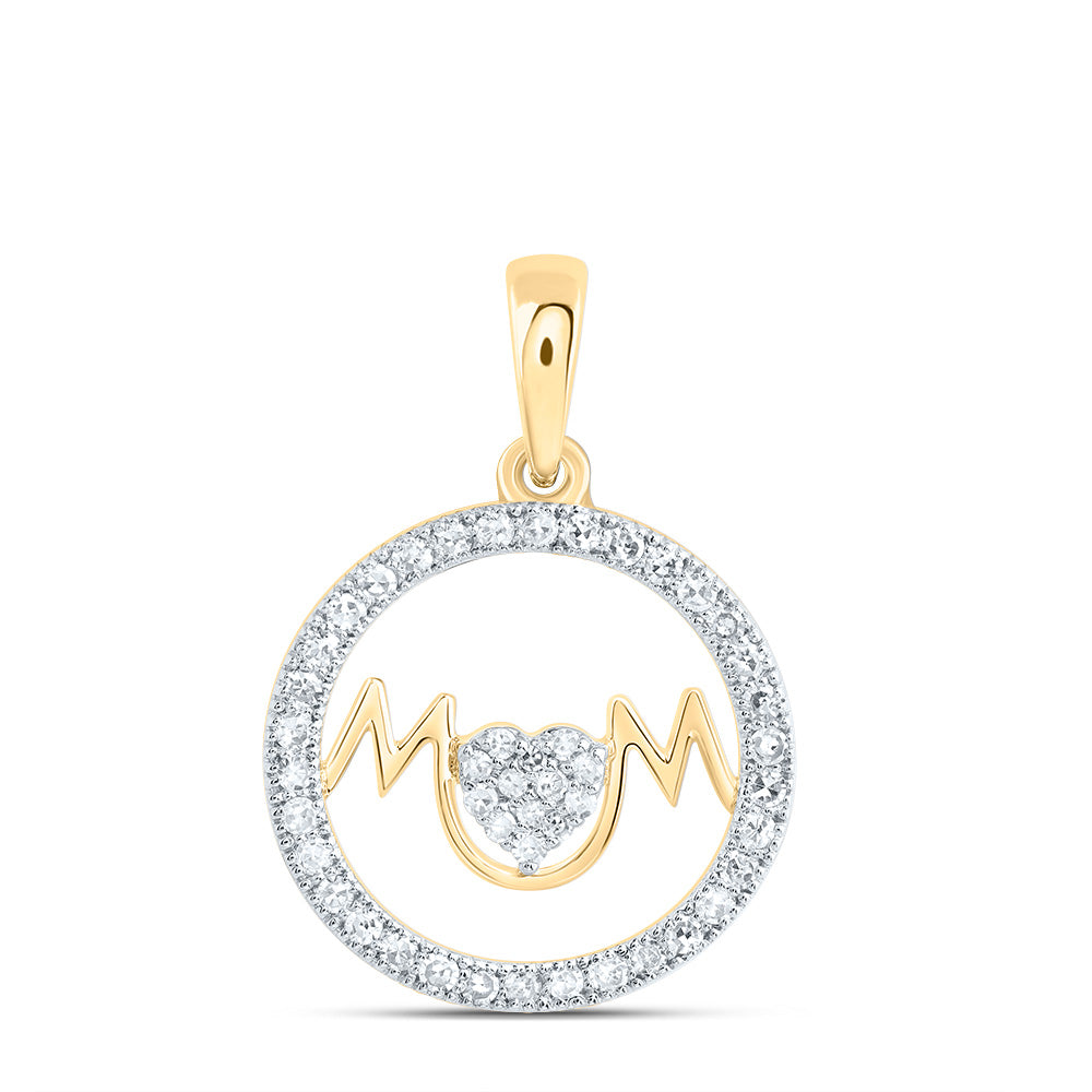 1/5CTW-DIA NK GIFT MOM PENDANT