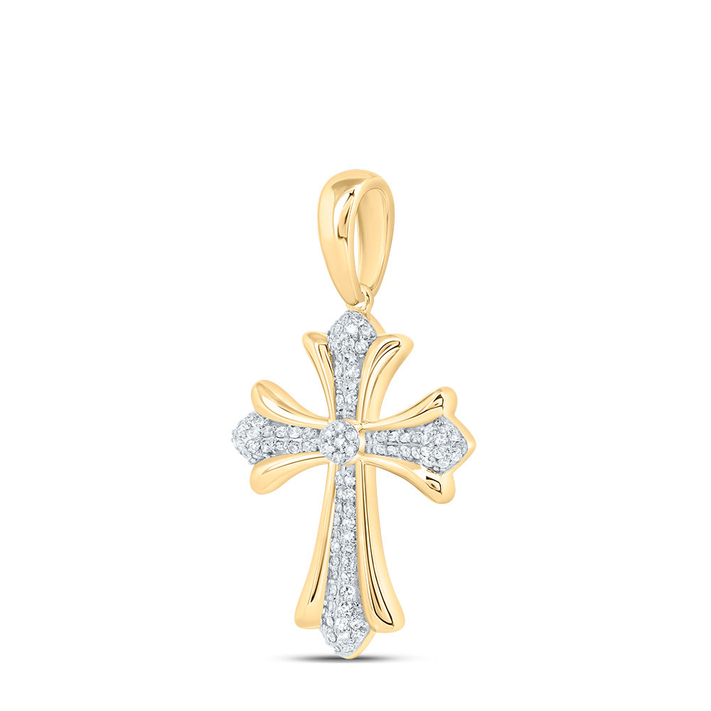 1/3CTW DIA NK FASHION CROSS PENDANT