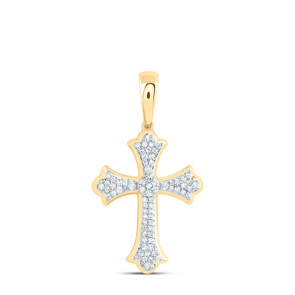 1/3CTW DIA NK FASHION CROSS PENDANT