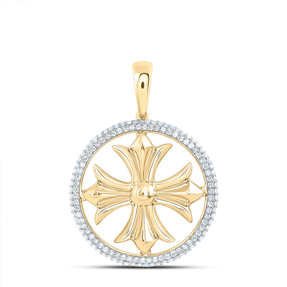 1/2CTW DIA NK FASHION CROSS PENDANT