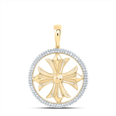 1/2CTW DIA NK FASHION CROSS PENDANT