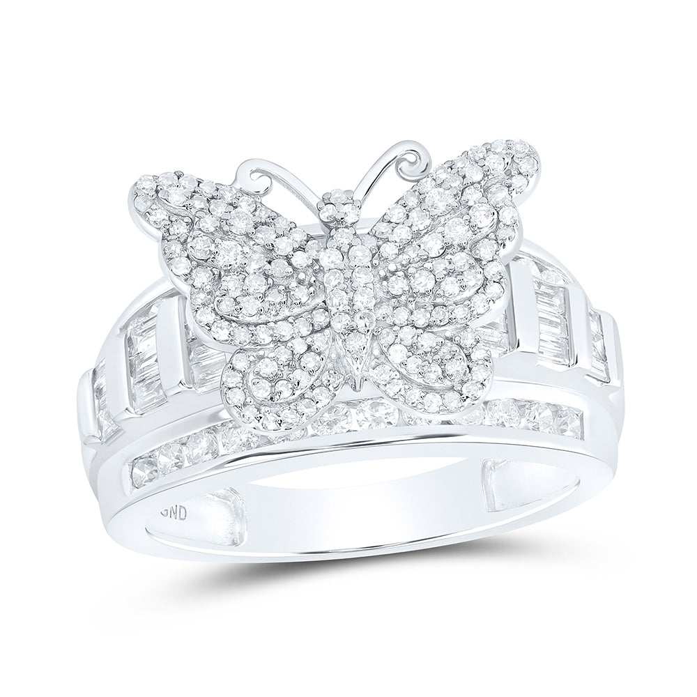 1CTW-DIA NK FASHION BUTTERFLY RING