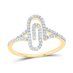 1/3CTW-DIA CN FASHION PAPER CLIP RING