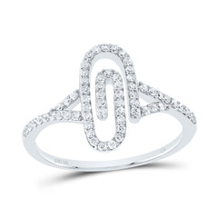 1/3CTW-DIA CN FASHION PAPER CLIP RING