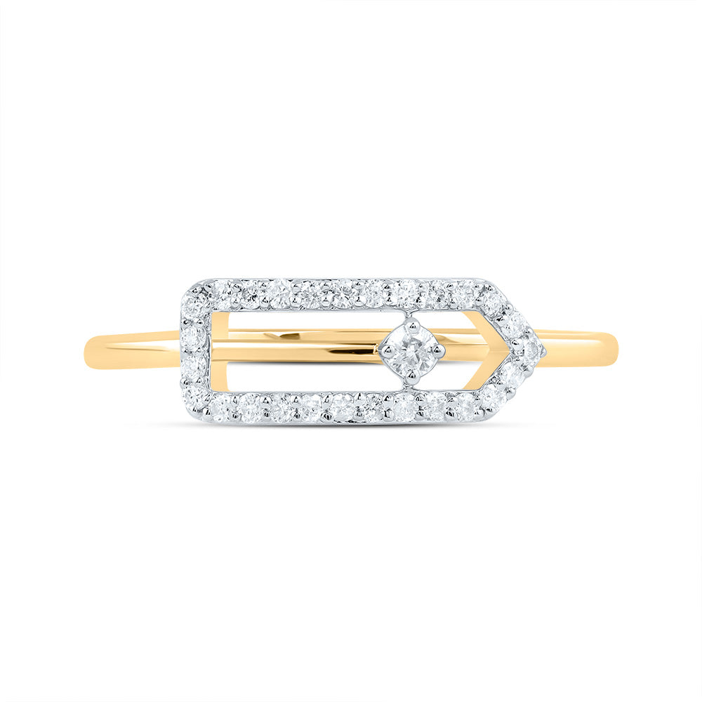 1/6CTW-DIA CN FASHION PAPER CLIP RING