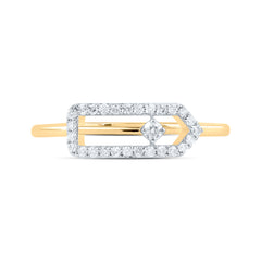 1/6CTW-DIA CN FASHION PAPER CLIP RING