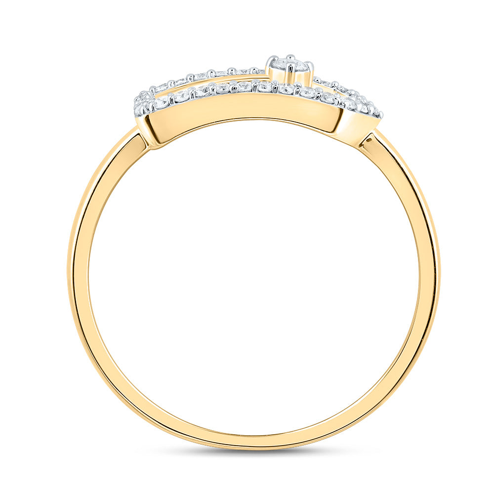 1/6CTW-DIA CN FASHION PAPER CLIP RING