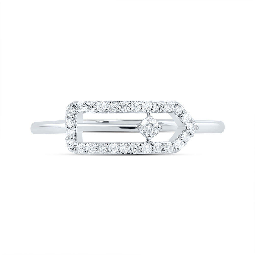 1/6CTW-DIA CN FASHION PAPER CLIP RING