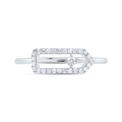 1/6CTW-DIA CN FASHION PAPER CLIP RING