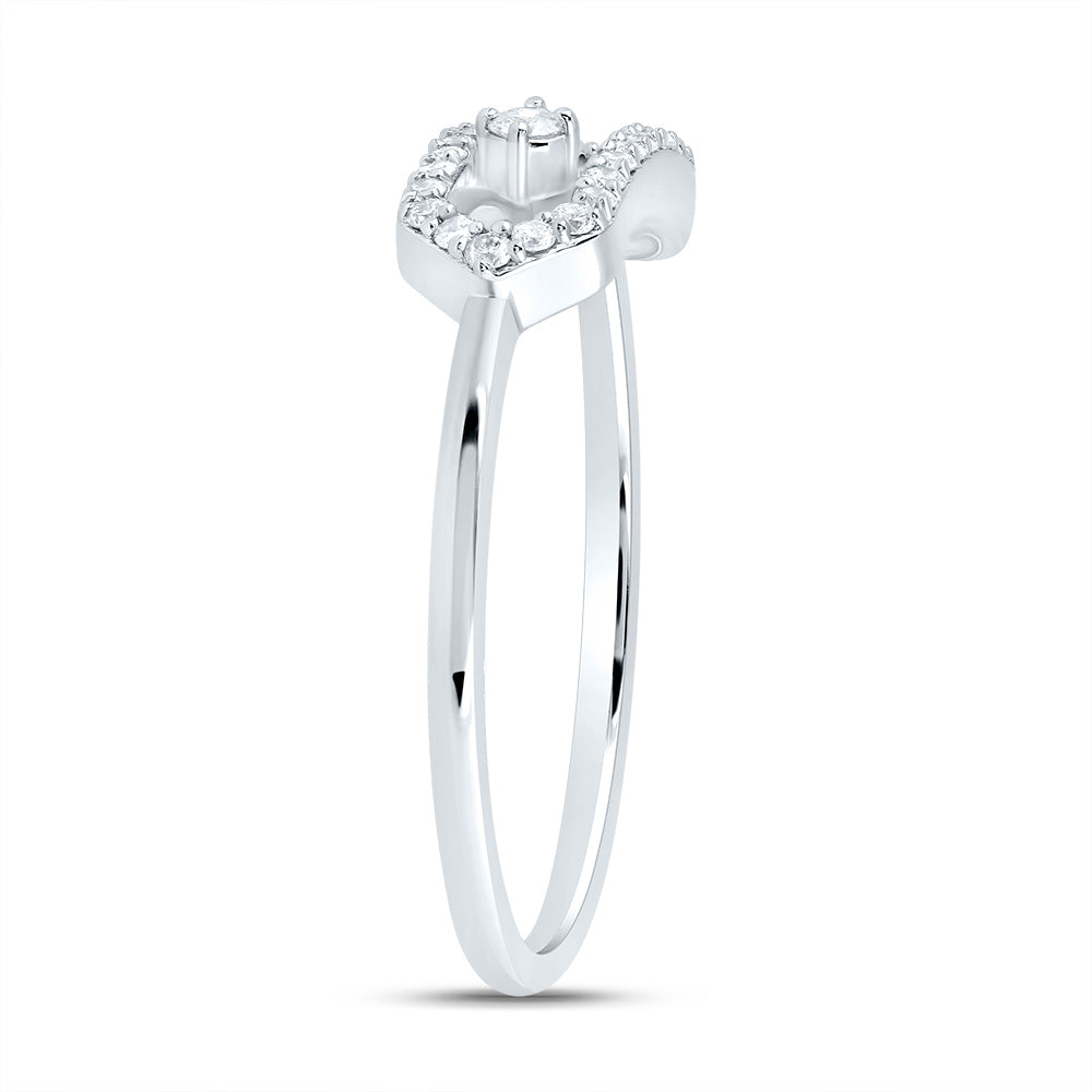 1/6CTW-DIA CN FASHION PAPER CLIP RING