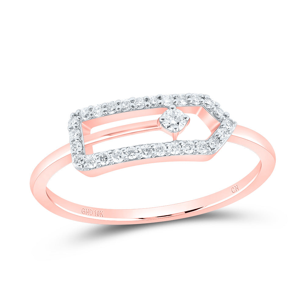 1/6CTW-DIA CN FASHION PAPER CLIP RING