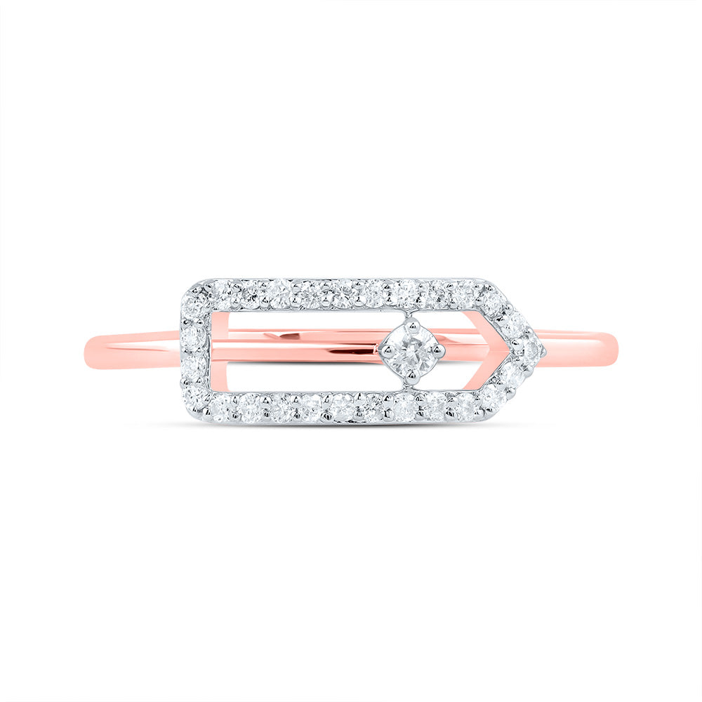1/6CTW-DIA CN FASHION PAPER CLIP RING