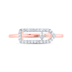 1/6CTW-DIA CN FASHION PAPER CLIP RING