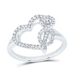 1/4CTW-DIA NK FASHION INFINITY HEART RING