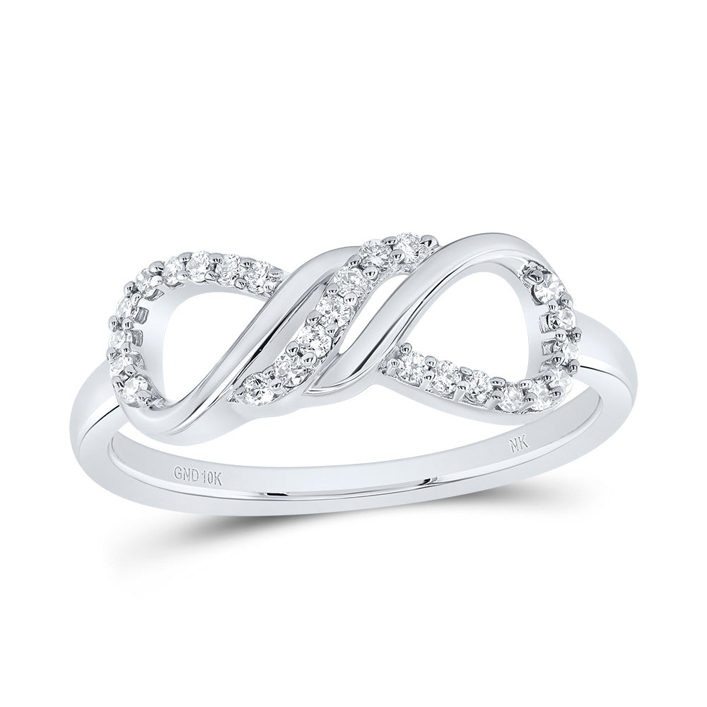 1/6CTW-DIA NK FASHION INFINITY RING