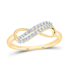 1/6CTW-DIA NK FASHION INFINITY RING