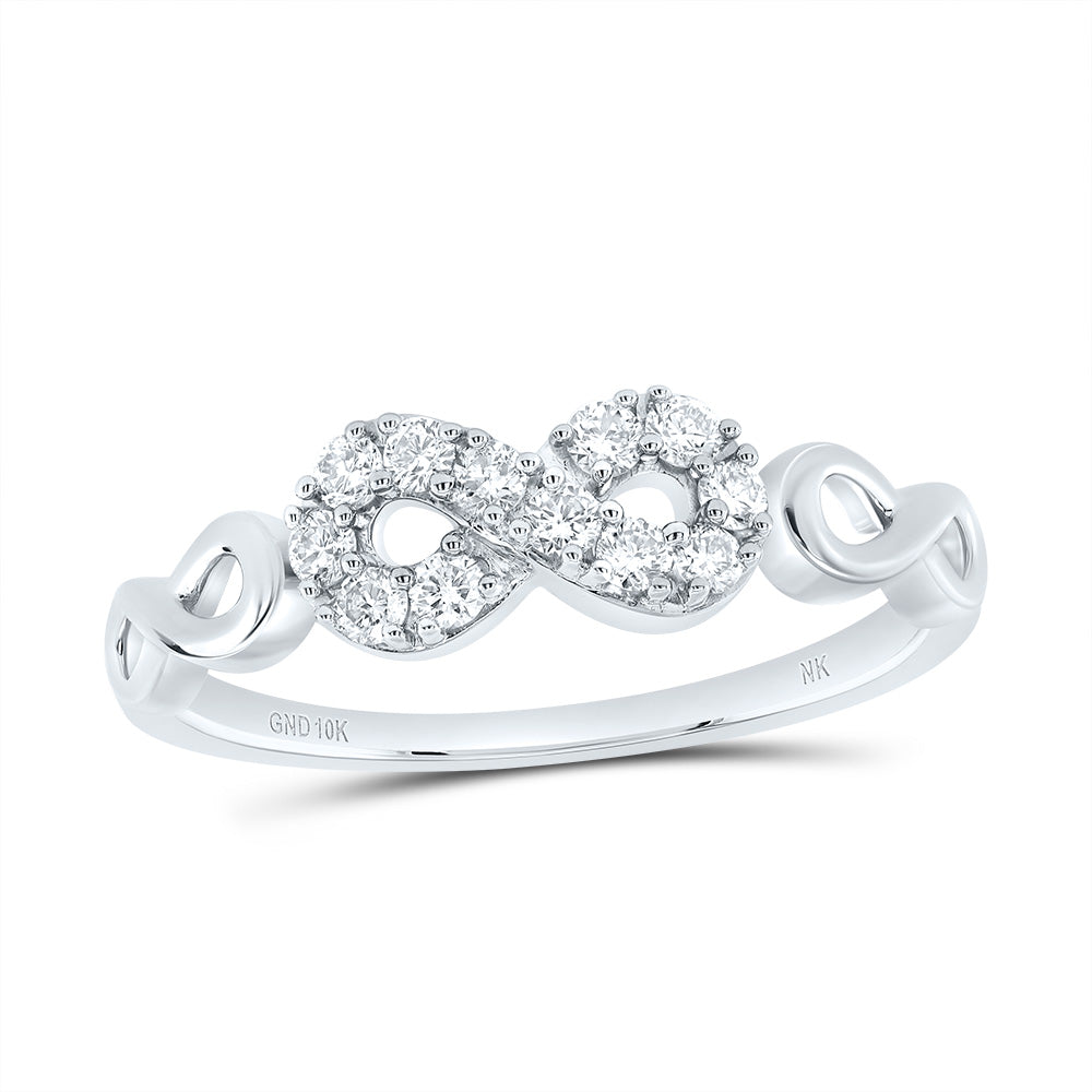 1/4CTW-DIA NK FASHION INFINITY RING