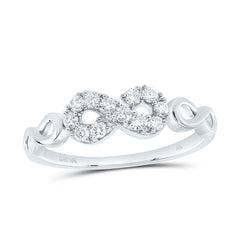 1/4CTW-DIA NK FASHION INFINITY RING