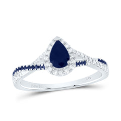 1/8CTW-DIA ANA M 1/10CTW-RD-BS 6X4MM PS-BS NAT GEM SINGLE HALO BRIDAL RING