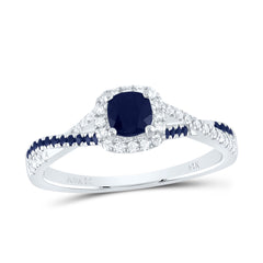 1/8CTW-DIA ANA M 1/8CTW-RD-BS 4MM CU-BS NAT GEM SINGLE HALO BRIDAL RING
