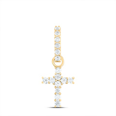 1/5CTW-DIA ANA M FASHION CROSS PENDANT