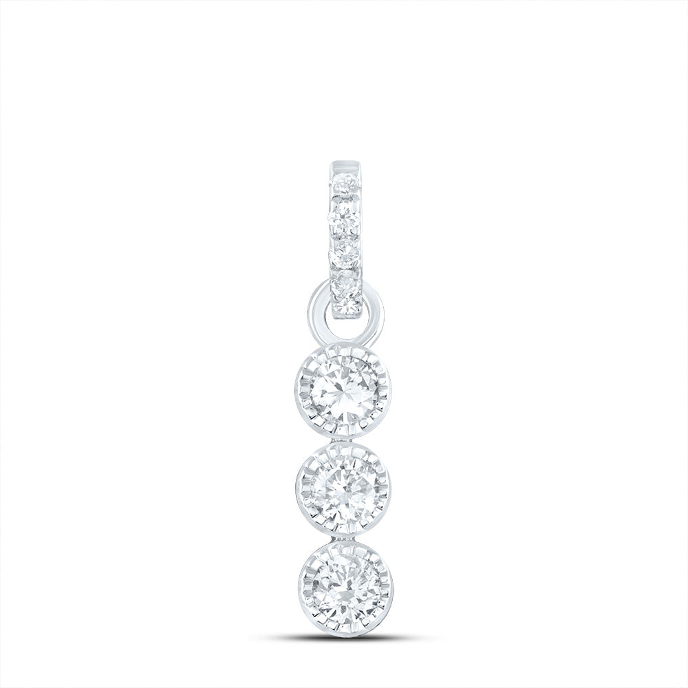 1/6CTW-DIA ANA M FASHION PENDANT