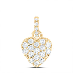 1/5CTW-DIA ANA M FASHION HEART PENDANT