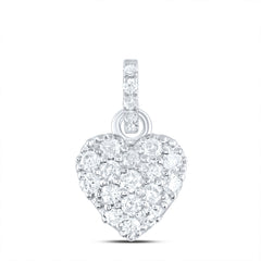 1/5CTW-DIA ANA M FASHION HEART PENDANT
