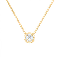 1/12CTW-DIA CN FASHION ROUND NECKLACE(18 INCH)