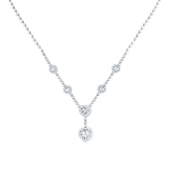 1 1/5CTW-DIA CN FASHION HEART NECKLACE (18 INCH)