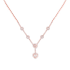 1 1/5CTW-DIA CN FASHION HEART NECKLACE (18 INCH)