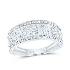 1/4CTW-DIA NK CROME CROSS MENS RING