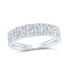 1/2CTW-DIA NK CROME CROSS MENS RING