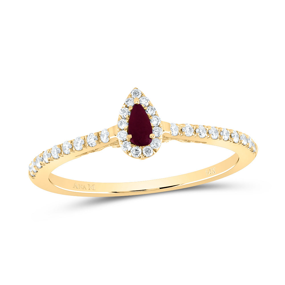 1/6CTW-DIA ANA M 4X2MM PS-RU NAT GEM PEAR RING
