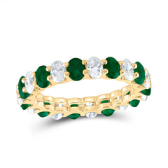 1/2CTW-DIA ANA M 2CTW-OV-EM NAT GEM RING