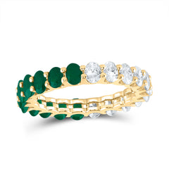 1 1/2CTW-DIA ANA M 1 7/8CTW-OV-EM NAT GEM RING