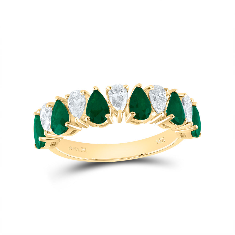 5/8CTW-DIA ANA M 1CTW-PS-EM NAT GEM RING