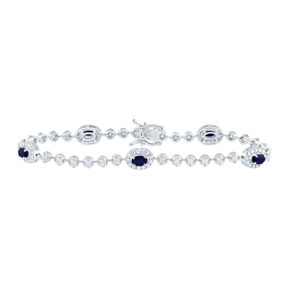 1 1/2CTW-DIA ANA M 1 1/2CTW OV-BS NAT GEM FASHION BRACELET (7 INCH)
