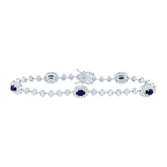 1 1/2CTW-DIA ANA M 1 1/2CTW OV-BS NAT GEM FASHION BRACELET (7 INCH)