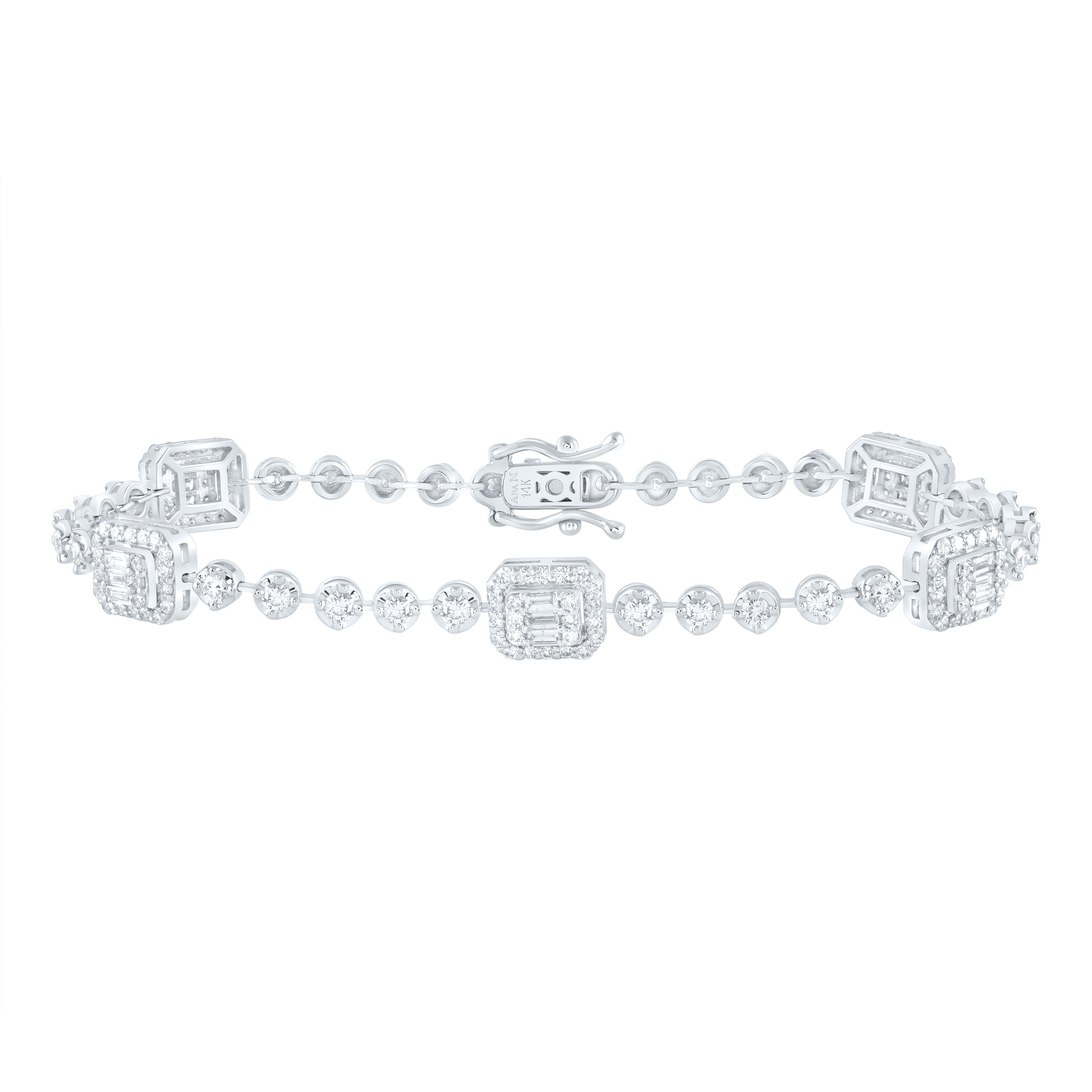 2 1/3CTW-DIA ANA M FASHION OCTAGON BRACELET (7 INCH)