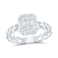 3/8CTW-DIA ANA M CUSHION FASHION RING