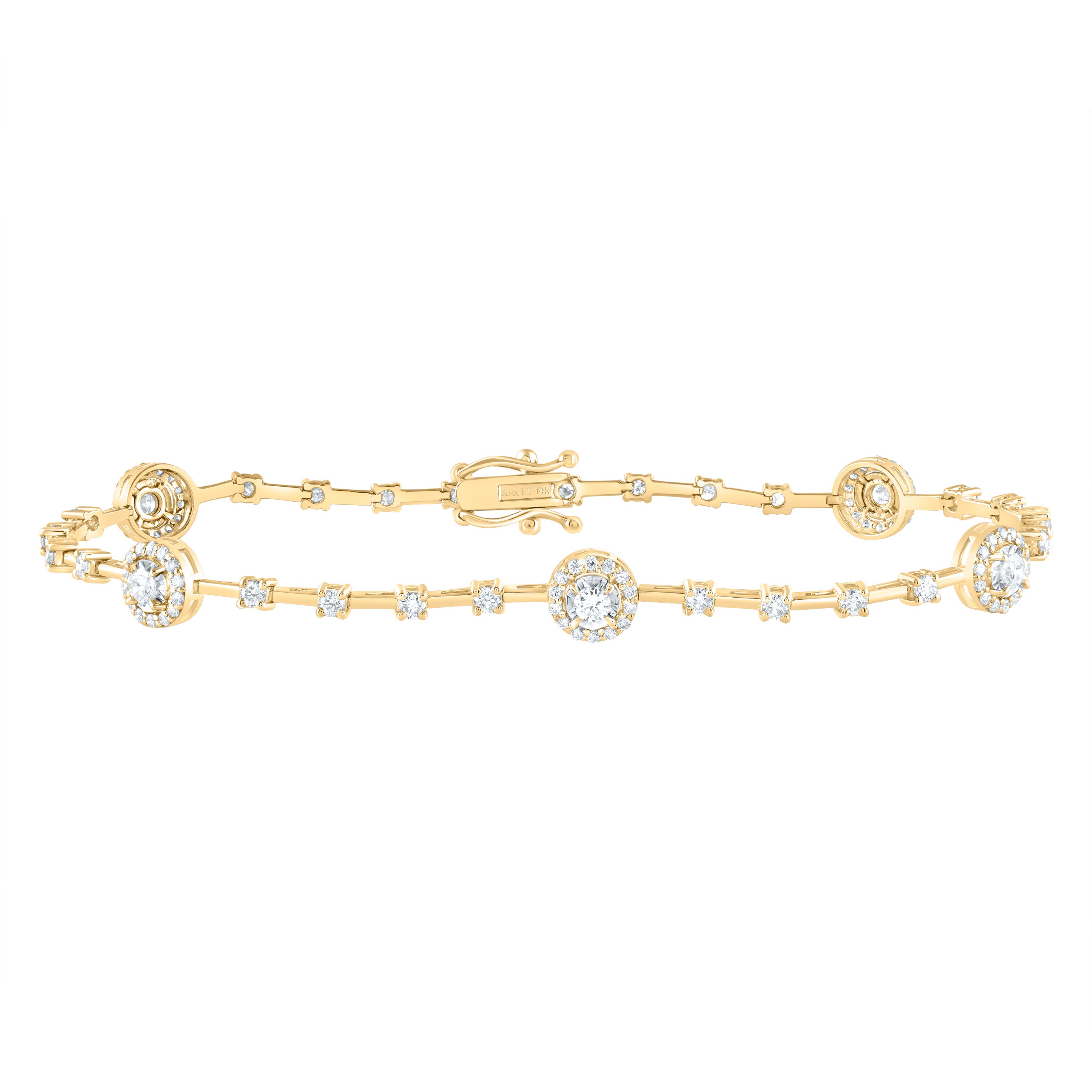 1 1/2CTW-DIA ANA M FASHION ROUND BRACELET (7 INCH)