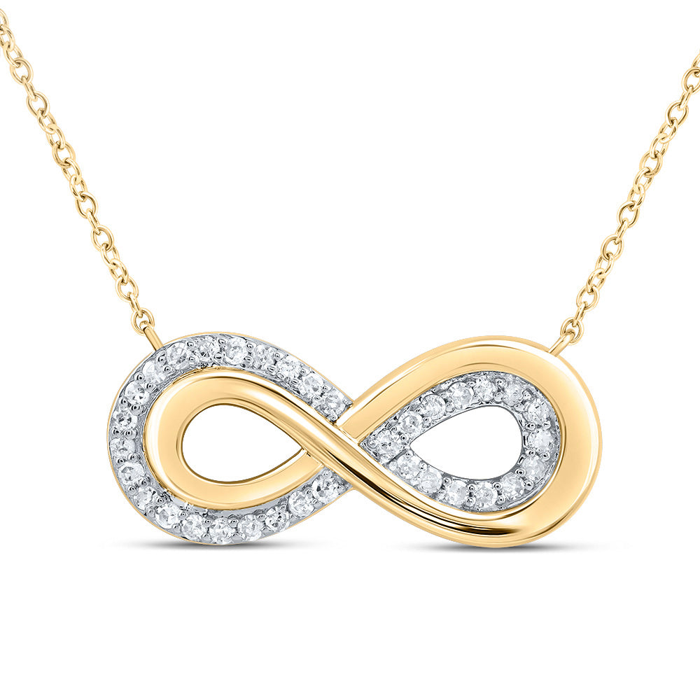 1/8CTW-DIA P1 GIFT INFINITY NECKLACE (18 INCH)
