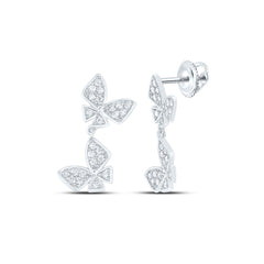 1/3CTW-DIA ANA M BUTTERFLY FASHION DANGLING EARRING
