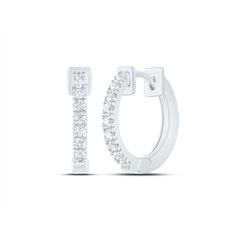 1/4CTW-DIA CN FASHION HOOP EARRING