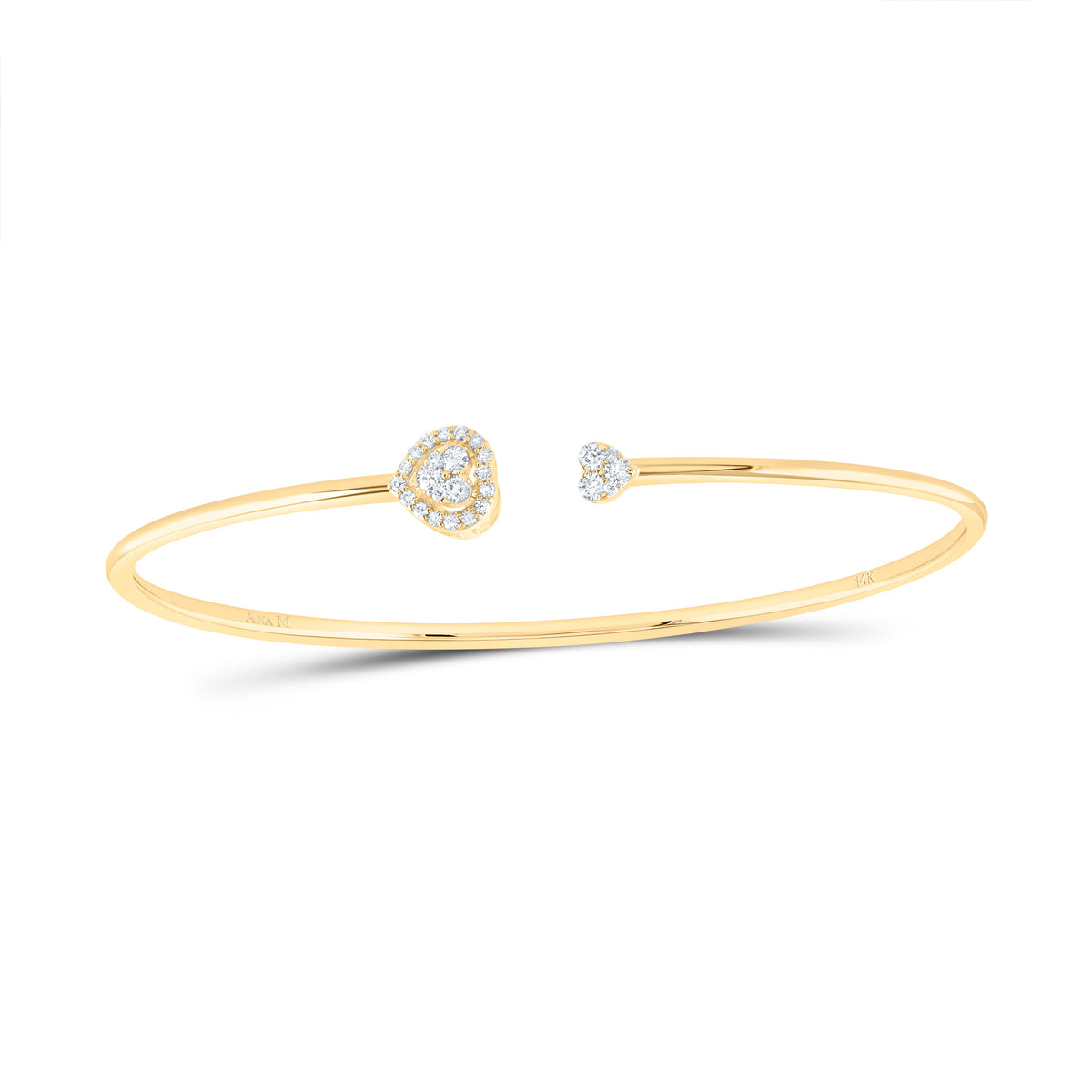 1/4CTW-DIA ANA M PEAR BANGLE