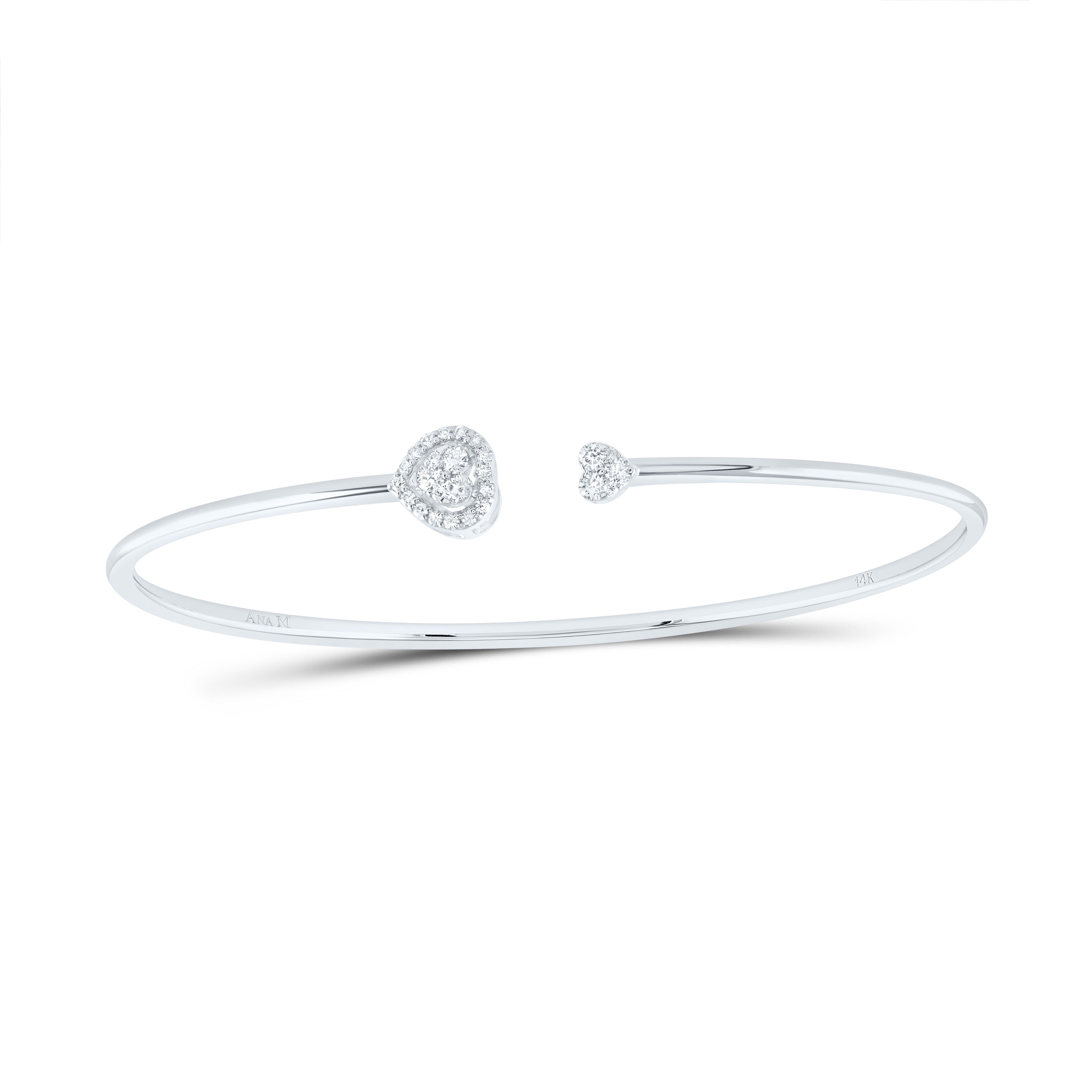 1/4CTW-DIA ANA M PEAR BANGLE