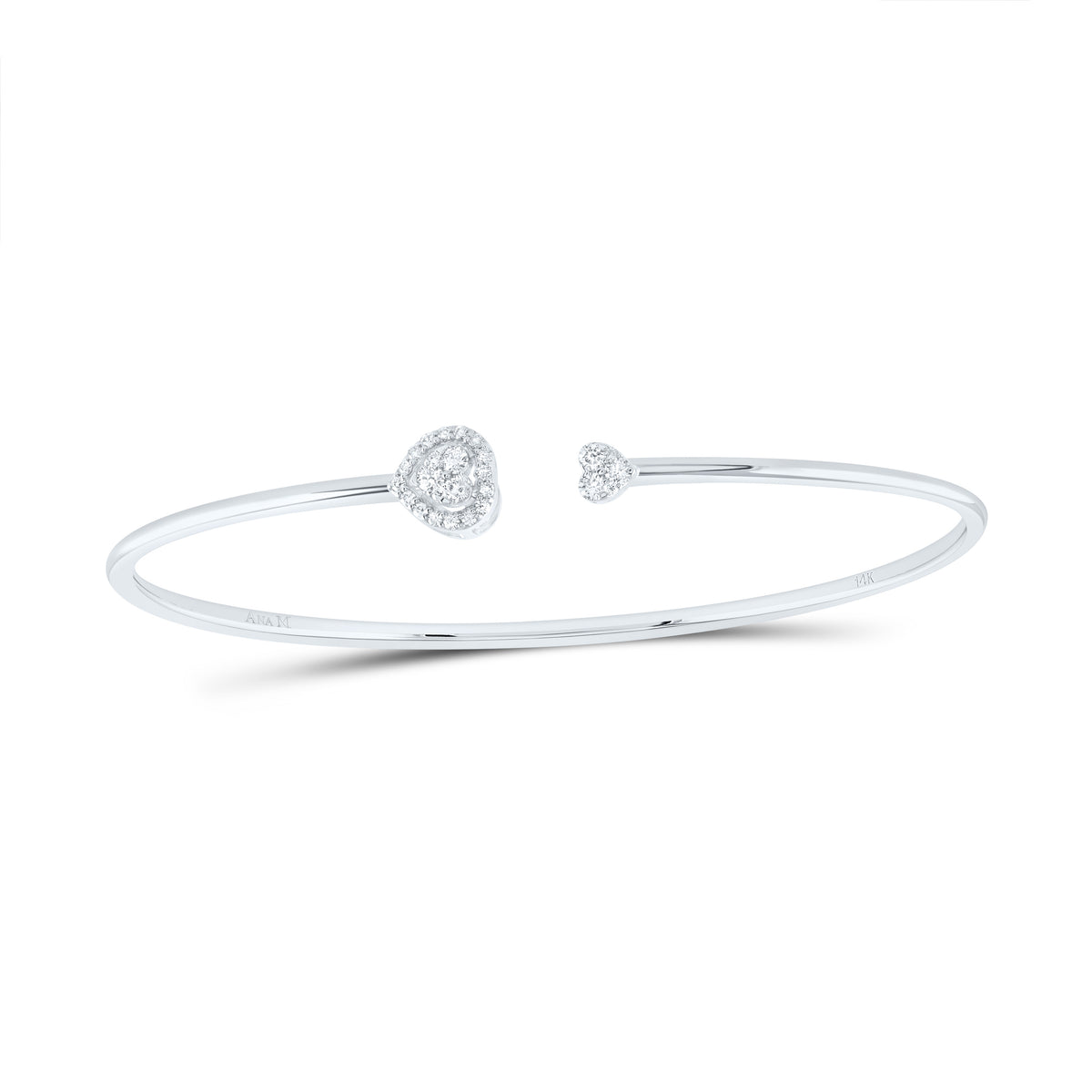 1/4CTW-DIA ANA M PEAR BANGLE
