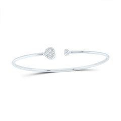 1/4CTW-DIA ANA M PEAR BANGLE