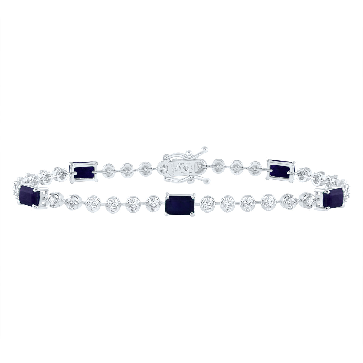 1CTW-DIA ANA M 4 CTW EM-BS NAT GEM FASHION BRACELET (7 INCH)